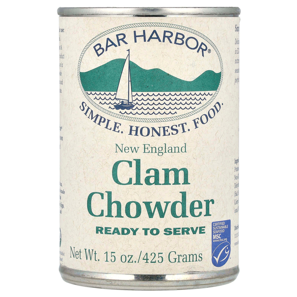 Bar Harbor, Похлебка из моллюсков в стиле Новой Англии, 425 г (15 унций)