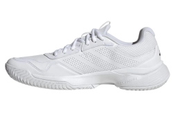 Мужские кроссовки теннисные Adidas GameCourt 3 Synthethic Leather M - cloud white/ cloud white/core black