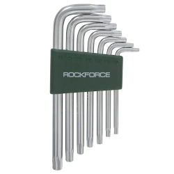 Набор ключей TORX Г-образных, 7пр. (Т10,Т15,Т20,Т25,Т27,Т30,Т40) в пластиковом держателе RockForce##Rock FORCE RF-5071