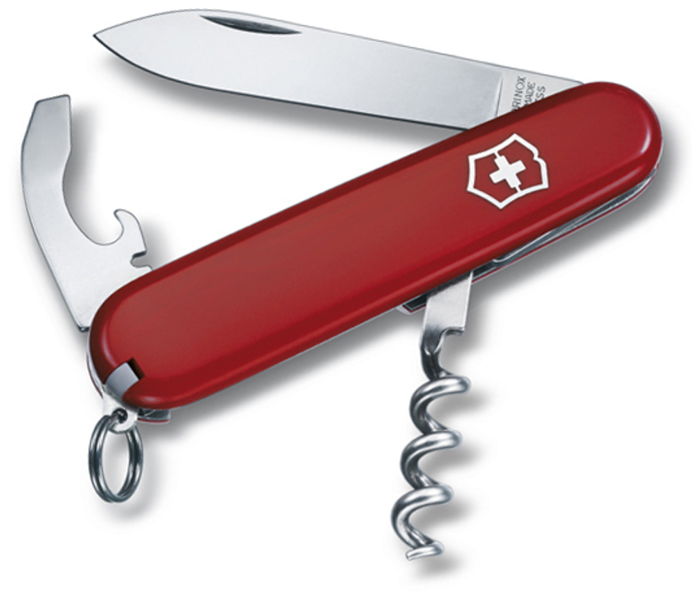 Нож Victorinox Waiter, 84 мм, 9 функций, красный
