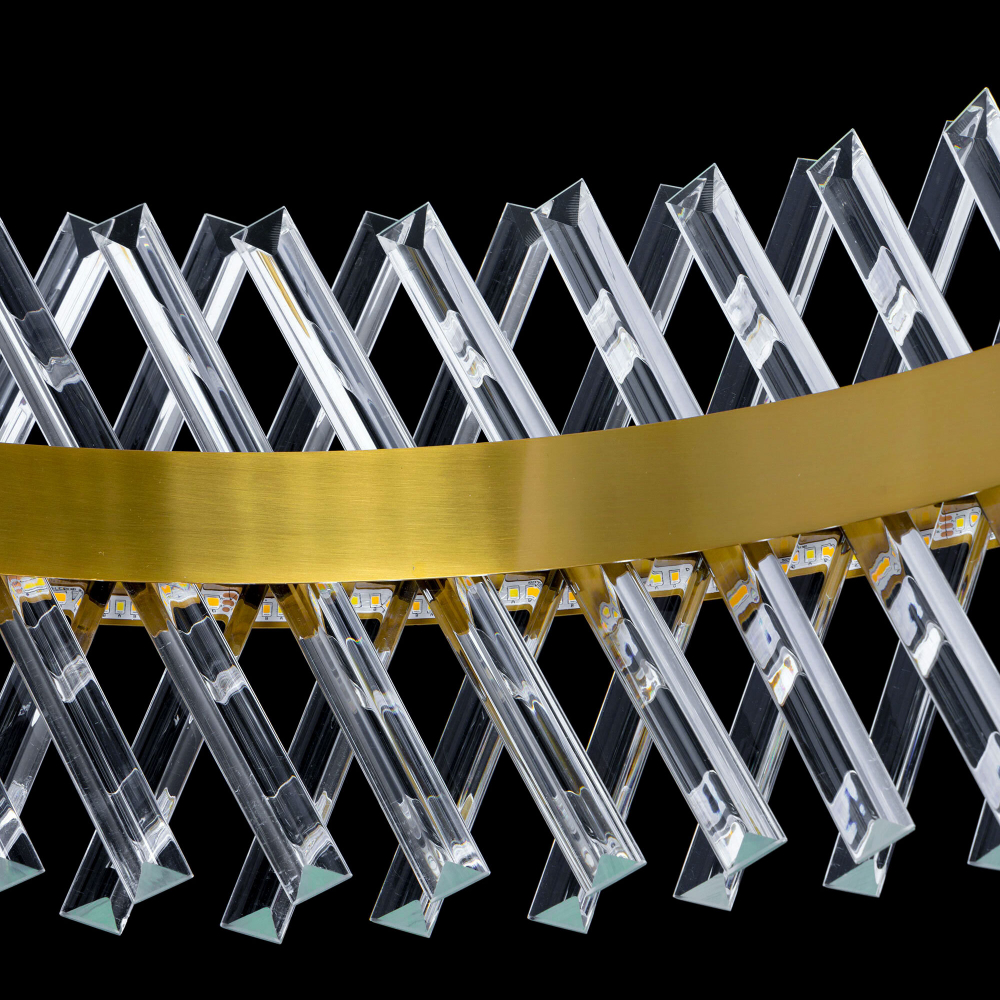 Citilux Ричард CL336083 LED Люстра хрустальная с пультом Бронза