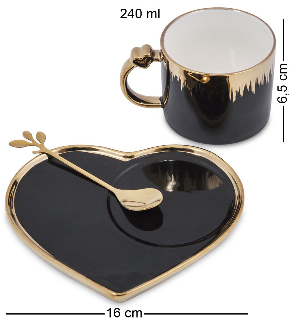 MUG-417/1 Чайная пара «Сердце»