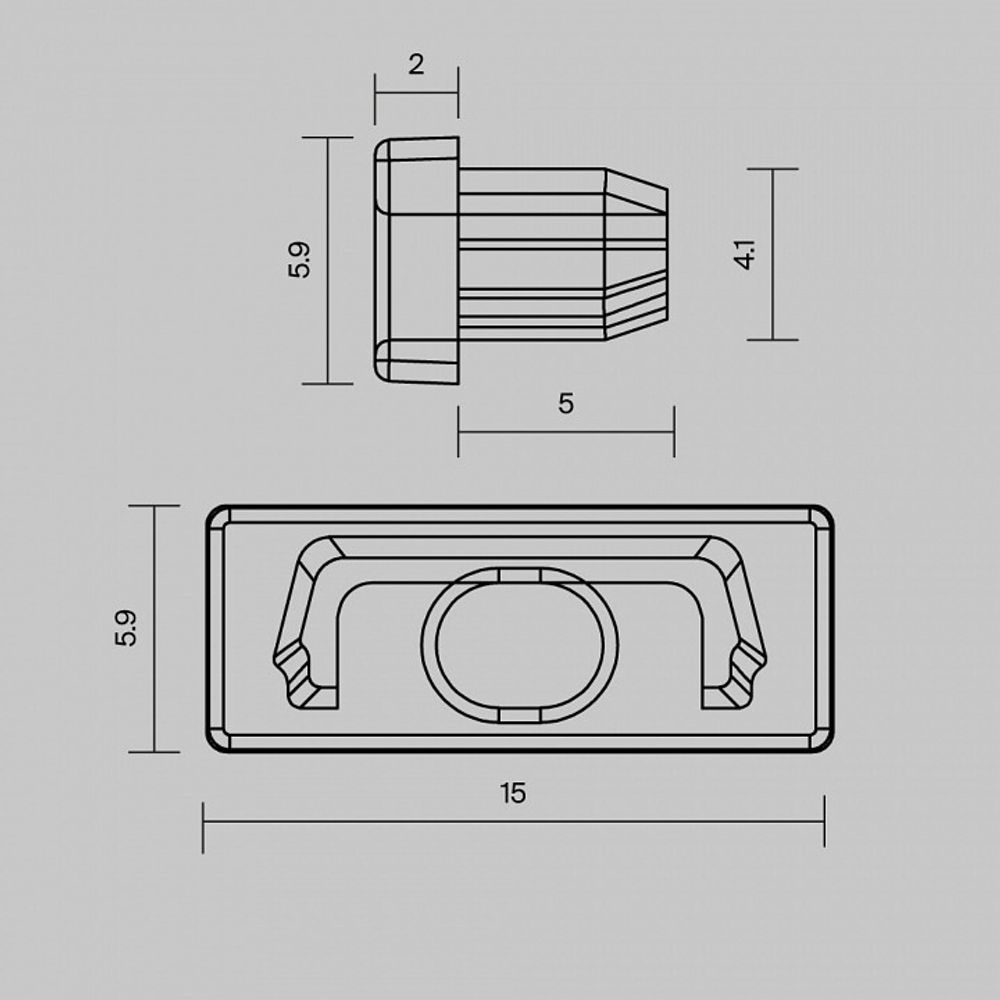 Заглушка для профиля Maytoni  642012