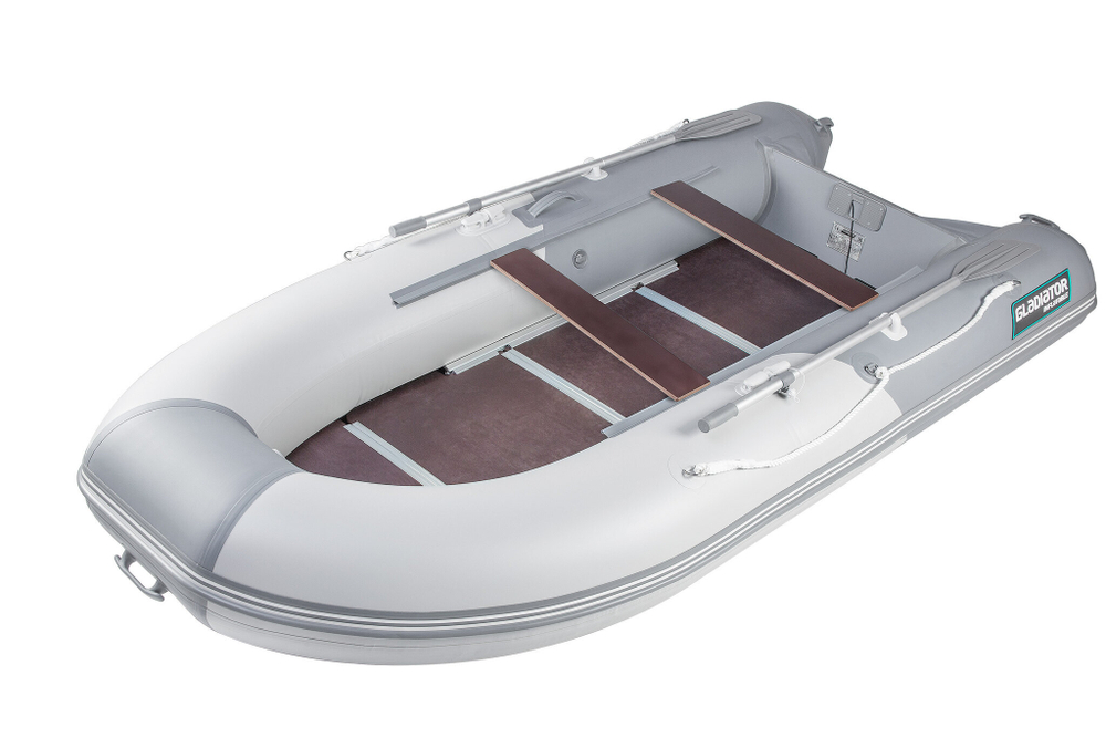 Надувная лодка GLADIATOR B340 светло-темносерый (СПБ)