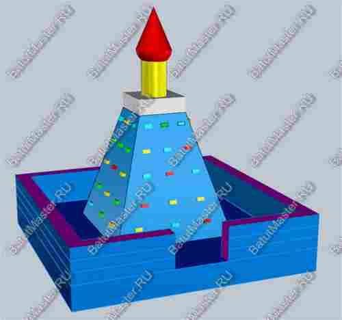 Скалодром "Пирамида" 7*7*6 м