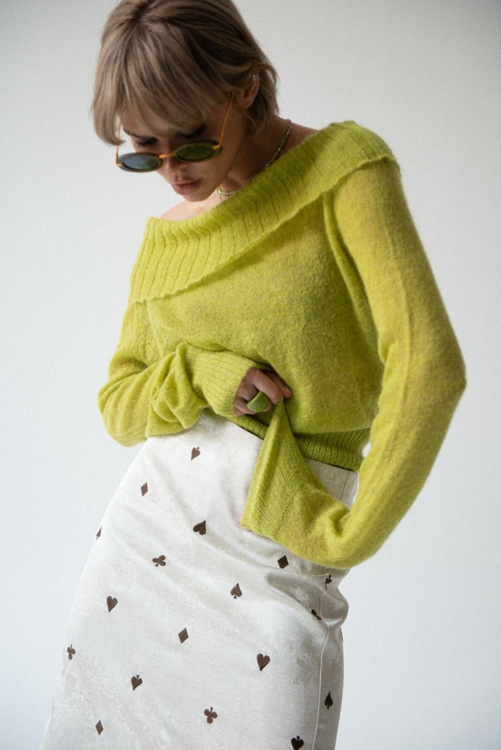 Джемпер из тонкой пряжи PIPER