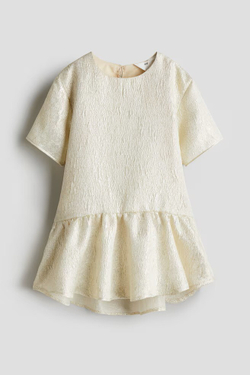 H&M Жаккардовое платье, золотистый