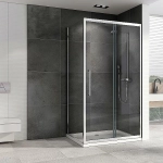 Душевой уголок Abber Schwarzer Diamant 140x50 AG30140H-S50 стекло прозрачное/профиль хром
