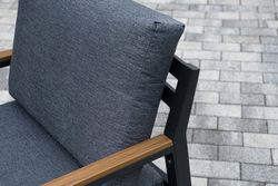 "Камелия" лаунж-зона 4-местная из алюминия, цвет темно-серый