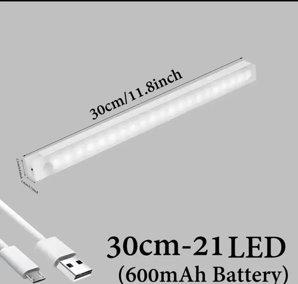 Светильник с датчиком движения беспроводной 30 см холодный белый