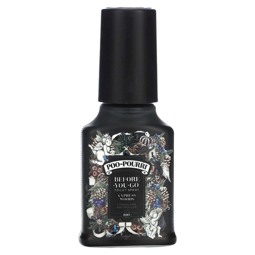 Poo-Pourri, Before-You-Go®, спрей-освежитель для туалета, кипарис, 59 мл (2 унции)
