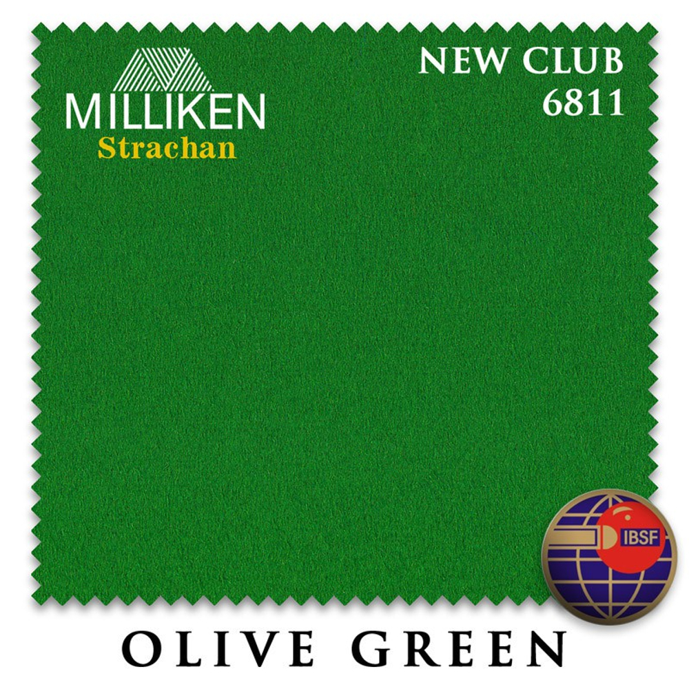Сукно "Strachan Snooker 6811 New Club" 196см Olive Green