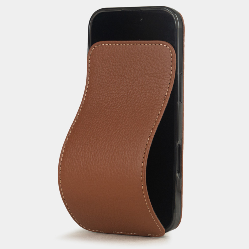 Чехол для iPhone 17 Air - кожа теленка, карамель