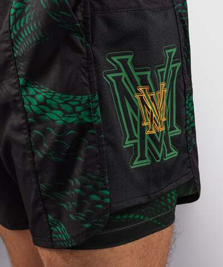 Шорты спортивные Venum Matupa Black/Green/Gold