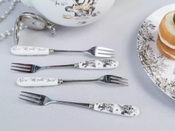 Kitchen Craft - Набор из 4 вилок для торта «Алиса в стране чудес» / артикул   5227081  / GTIN 5050993322059