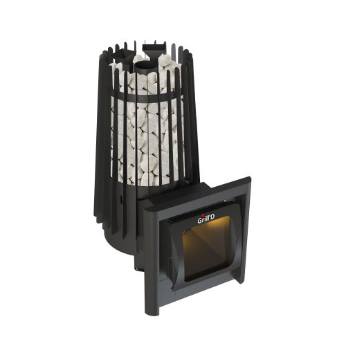 Дровяная банная печь Grill'D Cometa Vega 180 Long Window Max 2025