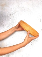 Тарелка деревянная из массива кедра