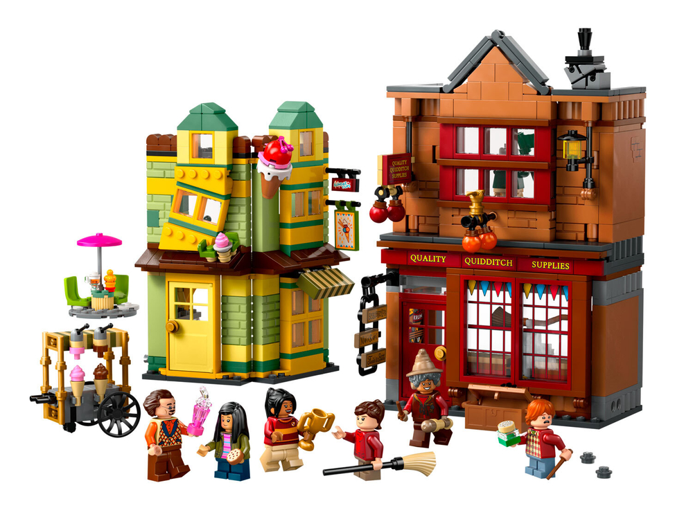 LEGO Harry Potter 76452 «Магазин “Всё для квиддича” и кафе-мороженое» — локации Хогсмид