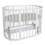 Кровать детская Indigo Simple 7в1 с поперечным маятником белый