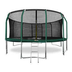 ARLAND Батут премиум 16FT с внутренней страховочной сеткой и лестницей (Dark green)