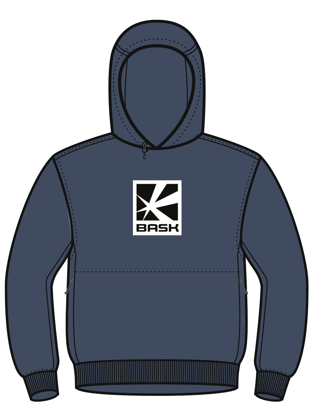 ТОЛСТОВКА МУЖСКАЯ BASK FRAME HOODY