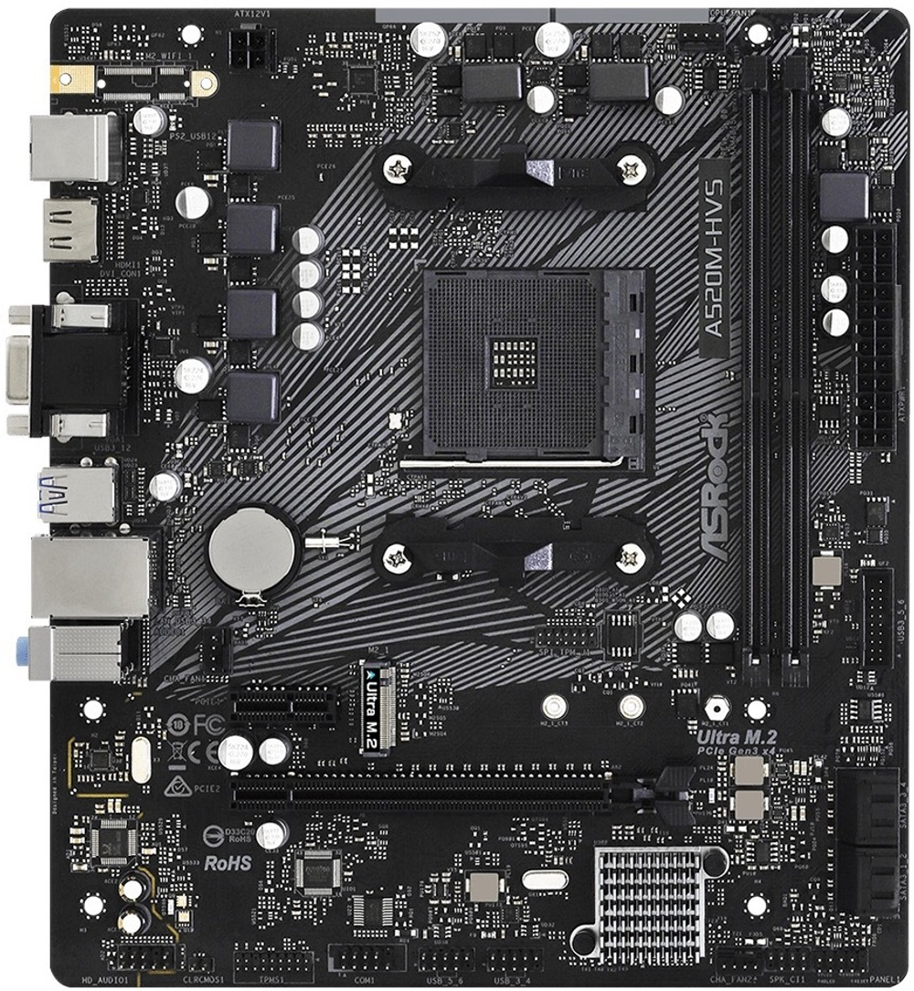 Материнская плата mATX ASRock A520M-HVS