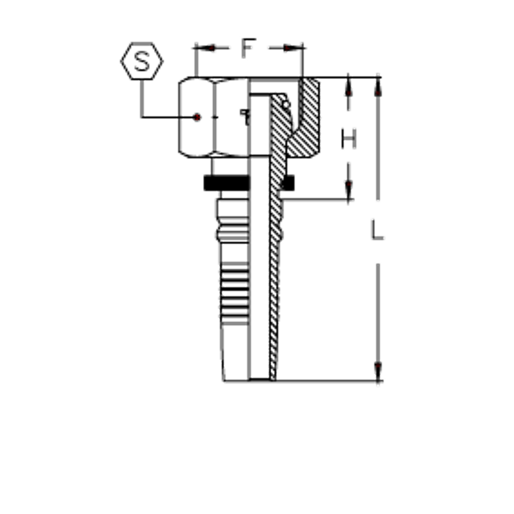 Фитинг DN 25 DKO-S (Г) 42x2 30 Interlock