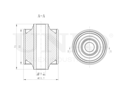Сайлентблок задней продольной тяги UNIO RMP-20309