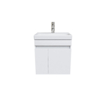 Тумба с умывальником подвесная с дверцами IDDIS Zodiac, белая, 50 см, ZOD5CD0i95K