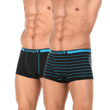Комплект мужских трусов боксеры 2 штуки PAPI Бирюза 980552R-969