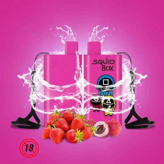 RandM  Squid Box 5200 - Strawberry Lychee (5% nic)