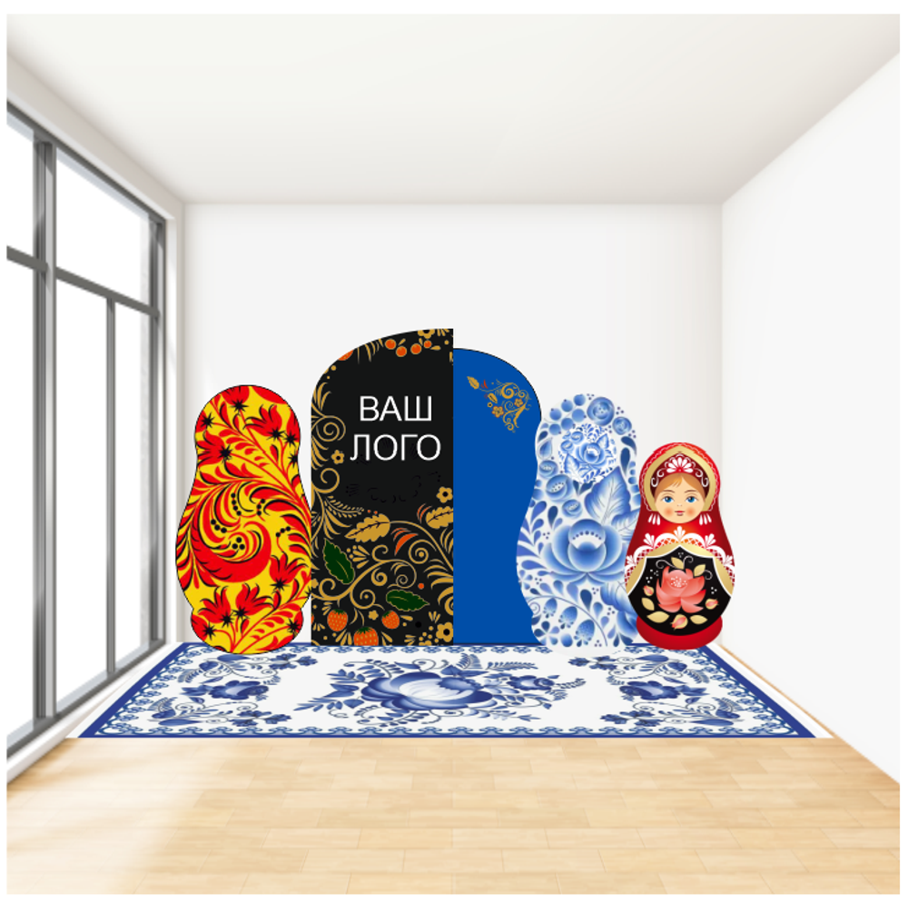 Фотозона НГ русский стиль 004