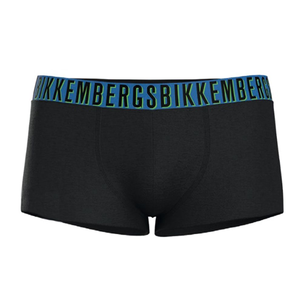 Мужские трусы боксеры темно-серые набор 2в1 Bikkembergs OMBRE BKK52UTR28BI