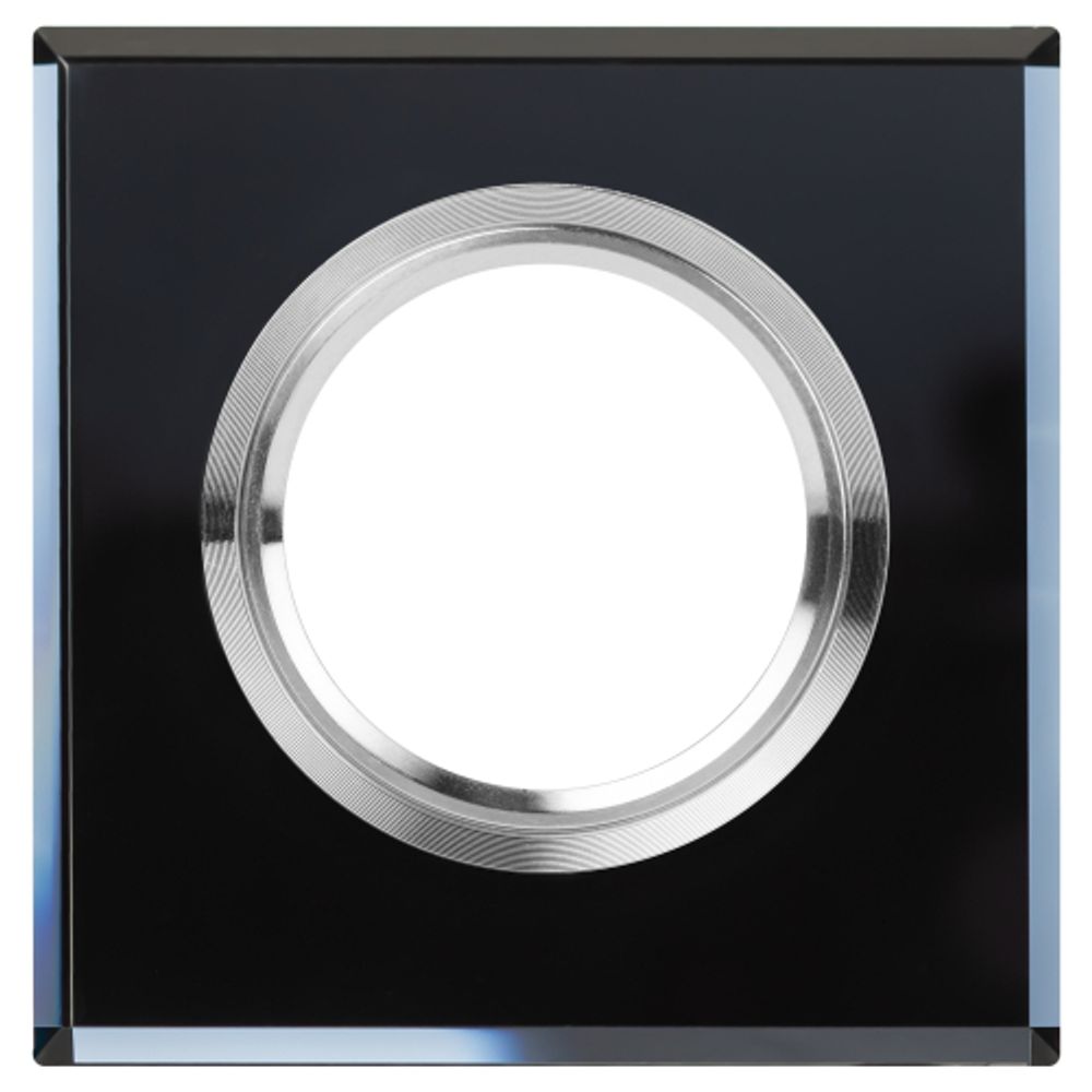 Светильник встраиваемый декоративный ЭРА DK8 CH/BK под лампу MR16 GU5.3 квадратный черный/хром
