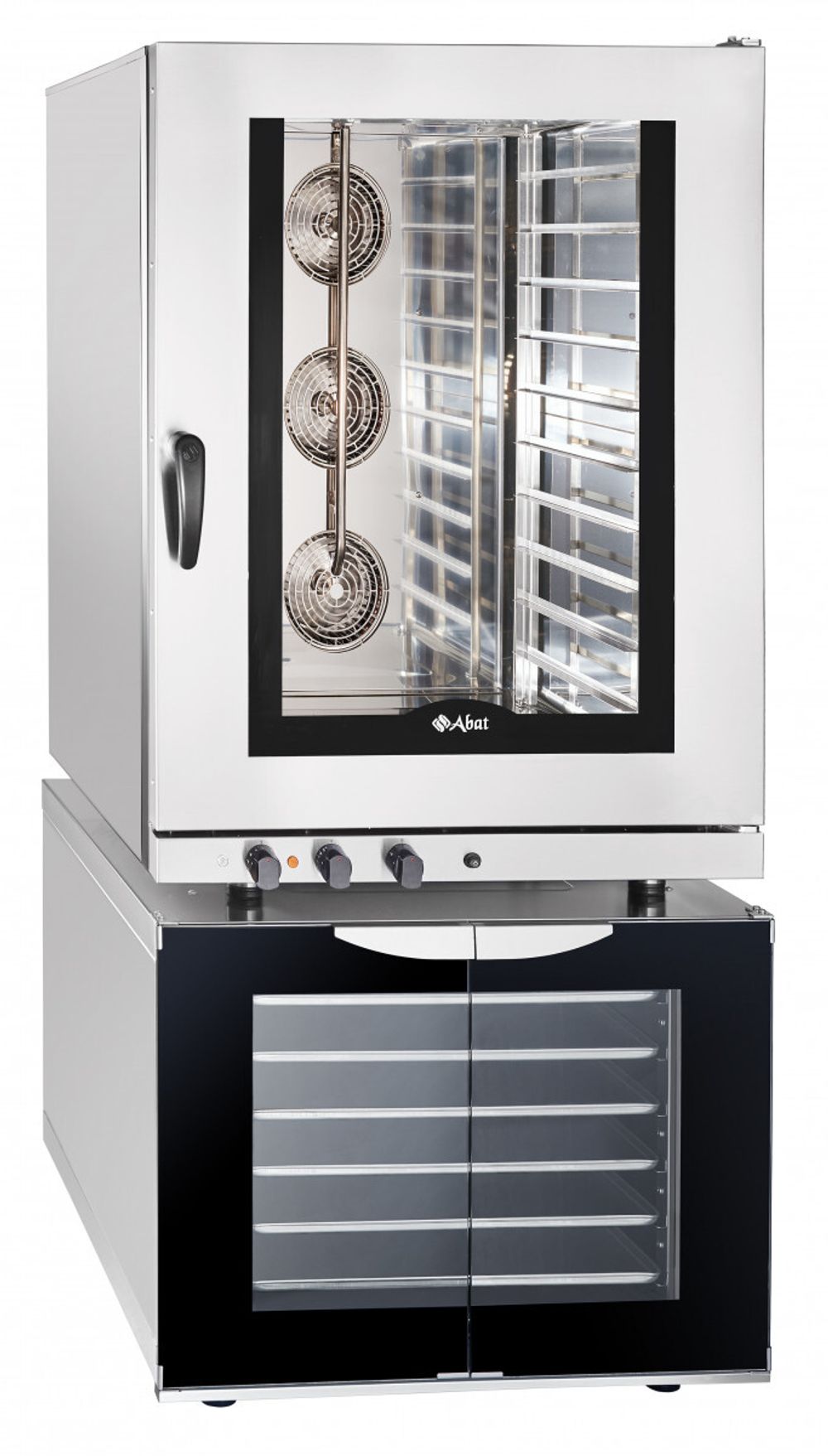 11000009760 Абат Конвекционная печь КЭП-10, 10 уровней, 400х600 мм, нерж. камера, эл/механика, пароувлажнение, регулировка влажности от 0% до 100%, реверс, без противней