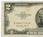 Банкнота США 2 доллара 1953 A 36867293 A. F