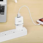 СЗУ с кабелем lightning 1USB 1.0A Hoco C11 white