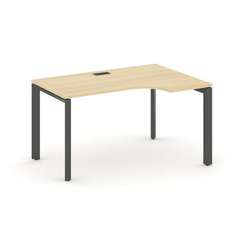 Style Project Стол рабочий эргономичный SN-59P.SPA-011(R) Акация Лорка/Металл Антрацит/Черный Заглуш