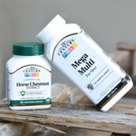 21st Century, Экстракт конского каштана, стандартизированный, 60 вегетарианских капсул (300 мг на капсулу)