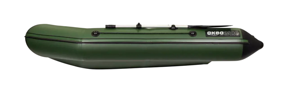 Лодка ПВХ АКВА 2900 СК зелено-черная со стрингерами