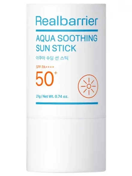 Real Barrier Успокаивающий ламеллярный солнцезащитный стик с охлаждающим действием SPF50 Aqua Soothing Sun Stick 21 гр