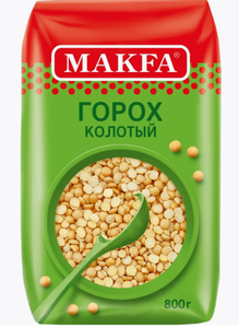 Горох колотый MAKFA шлифованный 800г