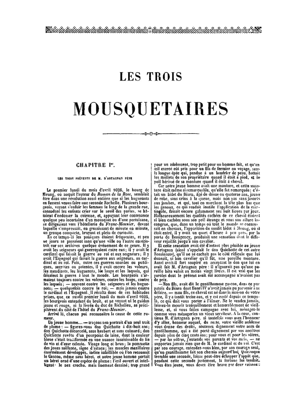 Les trois mousquetaires. Volumes 1-2 | Alexandre Dumas