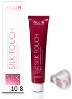 OLLIN SILK TOUCH 10/8 светлый блондин жемчужный 60мл Безаммиачный стойкий краситель для волос