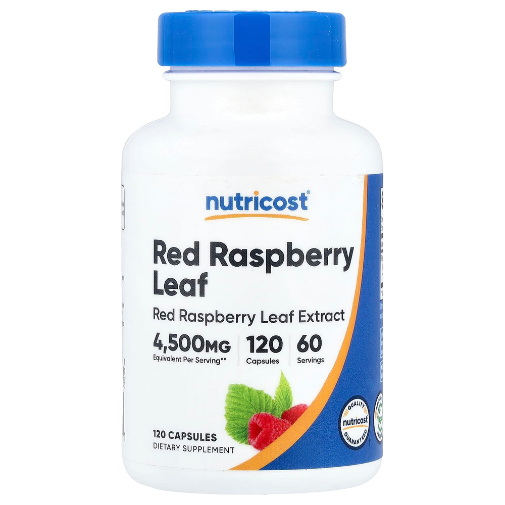 Nutricost, листья красной малины, 120 капсул (150 мг в капсуле)