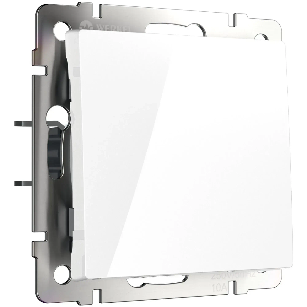 Выключатель одноклавишный проходной (белый глянцевый) W1112001