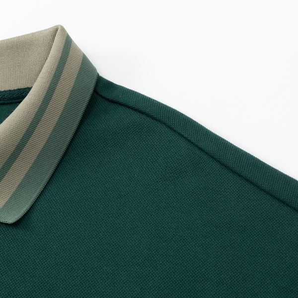 Поло зеленый/песочный/хаки - фото 5