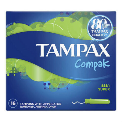 TAMPAX тампоны Compak SUPER 16шт,