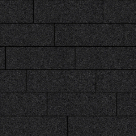 Тротуарная плитка ПРЯМОУГОЛЬНИК 750х250 мм - Стоунмикс Черный