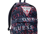 Рюкзак GUESS Темно-синий/Принт: разноцветные логотипы GUESS/Аппликация: белый треугольник-логотип Мальчик